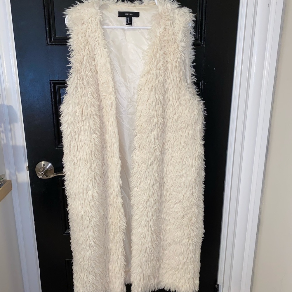 Faux fur vest